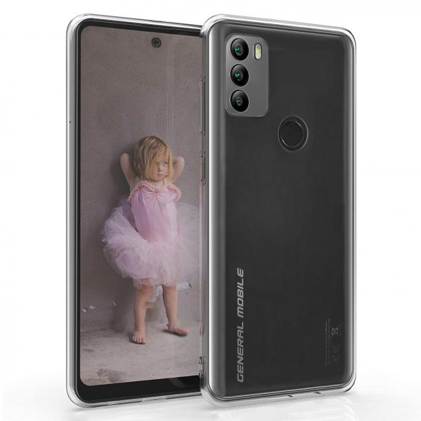 FitCase General Mobile GM 21 Plus Kılıf Kamera Korumalı Silikon Şeffaf Arka Kapak ürün görseli 1