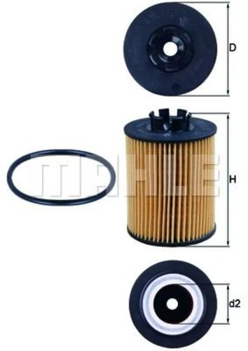 Mahle OX1732D -knecht-behr Ox1732d Yağ Flitresı Corsa B Corsa C Corsa D Astra H Tigra B Meriva A Tigra B X0 90542609 ürün görseli 1