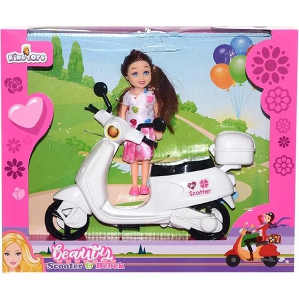 King Toys Scooterlı Oyuncak Bebek KM-5757 ürün görseli 1