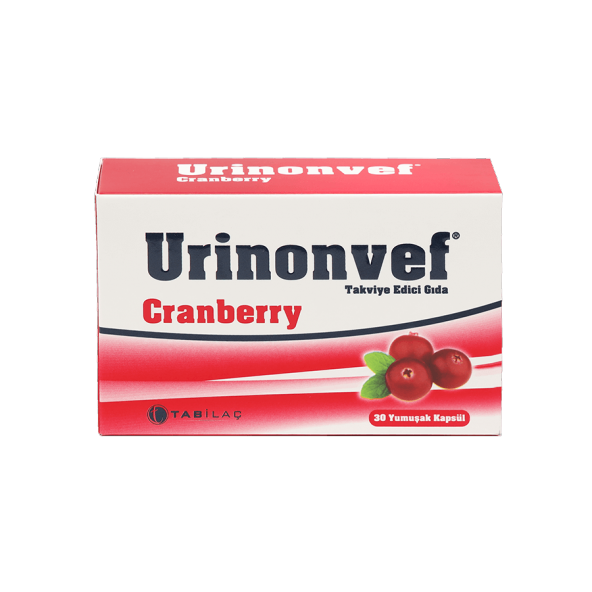 Urinonvef Cranberry(Vaksiniyum Ekstresi) İçeren Takviye Edici Gıda 30 Kapsül ürün görseli 1