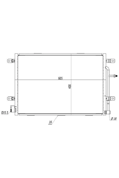 Ori CAU158016 Klima Brazing Cöndenser A/m A4 2.0 Tdı 2000 94851 - ürün görseli 1
