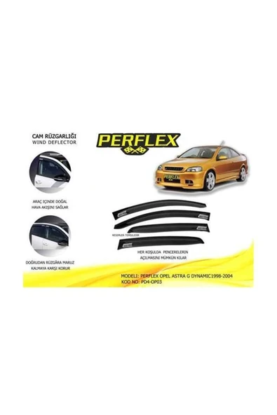 Perflex PD4 Cam Rüzgarlığı Opel Astra G Dynamıc 1998-2004 -op03 ürün görseli 1