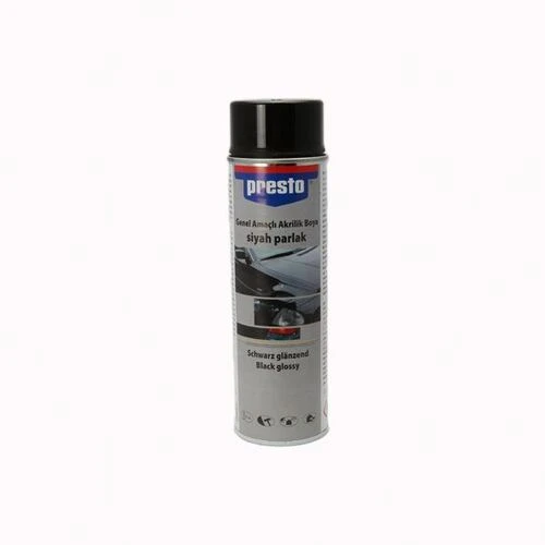 Pars 10030140 Presto  Presto Sprey Boya Parlak Siyah 500ml ürün görseli 1