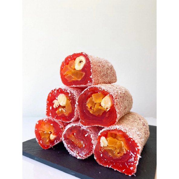 Şeftali ve Fındıklı Sarma Lokum 1 kg ürün görseli 1
