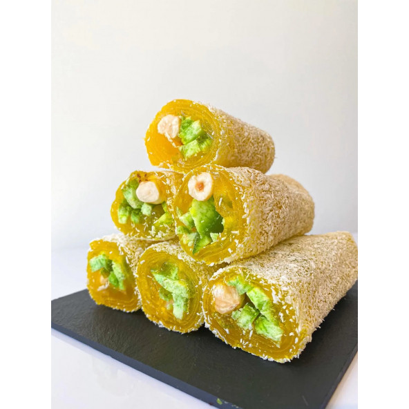 Pomelolu ve Fındıklı Limon Aromalı Sarma Lokum 500 gr ürün görseli 1