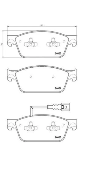 Qcb 4162 Vw Transporter T5-t6 2003- 1,9-2,0 Tdi G Ön Balata Marka ürün görseli 1