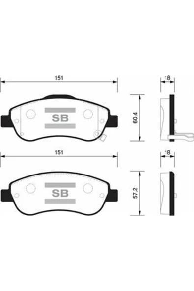 Sangsın Sp1567 Ön Balata Honda Crv Iıı 2.0 I Vtec-2.2 I Ctdi 07 Gdb3445 Honda Crv (re, Rm) ürün görseli 1