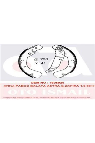 Valeo 562640  KAMPANA BALATA ASTRA G 98- ASTRA F 91- ASTRA H 04- V ürün görseli 1