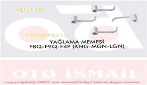 Vitesse 110  Yağlama Memesi Sağ Kangoo Megane Laguna 1.9D F8Q F9Q F4P ürün görseli 1