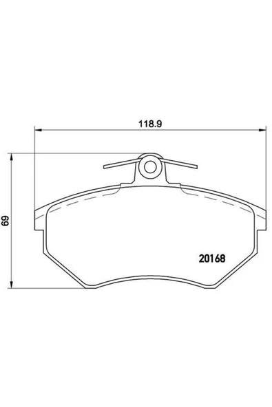 Valeo 670252 Ön Balata Caddy Iıval- 357698151 ürün görseli 1