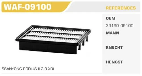Winkel WAF -09100  HAVA SSANGYONG RODIUS Y.M PLASTIK ürün görseli 1