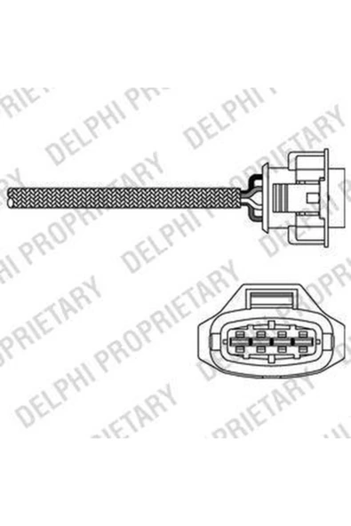 Delphi ES10791 Oksijen Sensoru ( Opel : Astra G-- H Vectra C 1.6 Z16Xep ) - Del-Es10791-12B1 ürün görseli 1