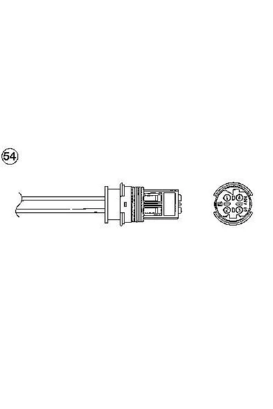 1845 OZA600-BM2 OKSİJEN SENSÖRÜ BMW E81 E87 116İ 04 591MM NGK 1846 / NGK 1847 ürün görseli 1