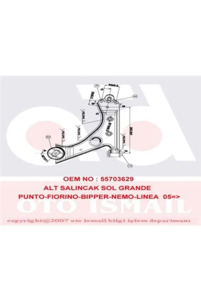 Salıncak Sol Fıorıno-bıpper-nemo 08 Lınea 07 Grande Punto-punto 06 Punto Evo 08 ürün görseli 1