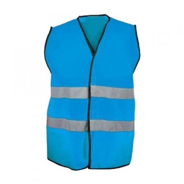 Bestguard İşçi Tipi Reflektörlü Mavi İkaz Yeleği 5 ADET ürün görseli 1