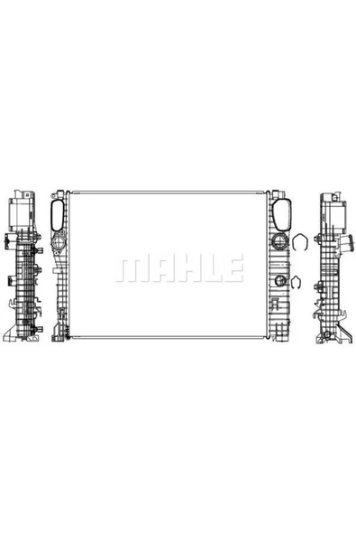 Mahle CR37000S Su Radyatörü (640x462x34) C219 W211 S211 M 271.941 (eno:8mk376700594) - ürün görseli 1