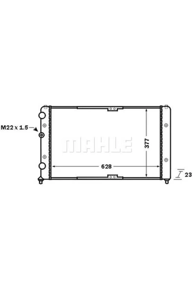 Mahle CR1535000S Su Radyatörü (628x377x23) Caddi Iı Polo 1.4 1.4 16v 1.6 1.9 Sdı 1.9 Tdı 95-01 Aex Aua Aeiahu Ale Alh ürün görseli 1