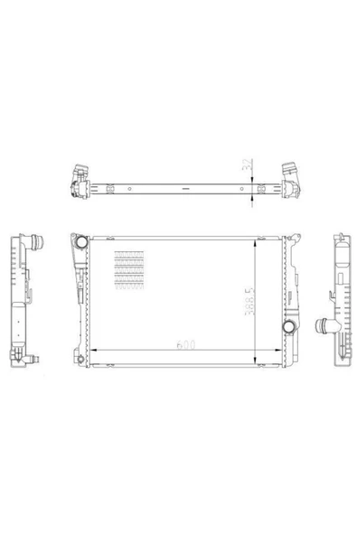 NRF 59228 Motor Su Radyatoru Bmw X3 F25 X4 F26 - ürün görseli 1