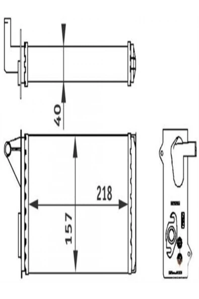 Ori KFI008032 Kalfer Radyatörü Uno 218x158x42 ürün görseli 1