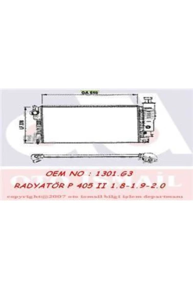 Valeo 730575 Su Radyatörü Mekanık Peugeot 405 Ym 1.6 1.8 8v Klımalı 92- Olcu:630x377.5x23 - ürün görseli 1