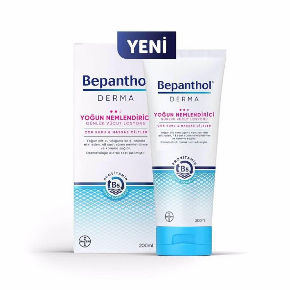 Bepanthol Derma Yoğun Nemlendirici Vücut Losyonu 200ml Çok Kuru&hassas Cilt ürün görseli 1