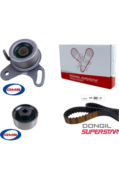 Dongıl KIT105RU22 Triger Kayış Seti Hyundaı Accent Admıre Era 1.5l G4eb 01- 1.4l 1.6l G4ed G4ee 01 ürün görseli 1