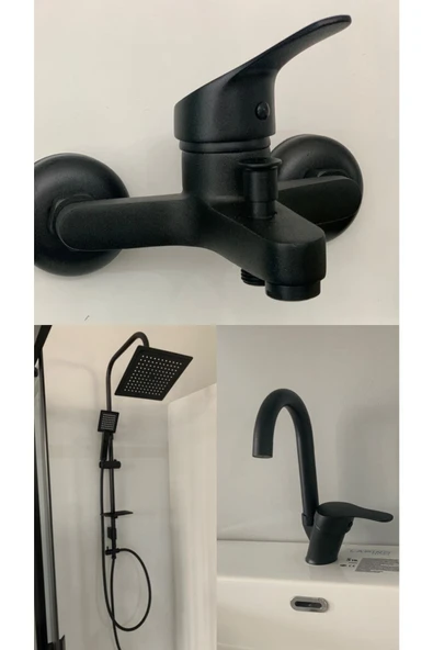 armour armatür Siyah Banyo Seti ürün görseli 1