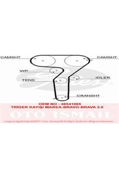 Gates 5423XS Trıger Eksantrık Kayısı Marea Brava Bravo 2.0 20v 167×240 ürün görseli 1