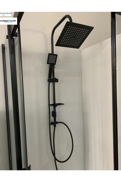 armour armatür Siyah Banyo Batarya Seti - Resim 4