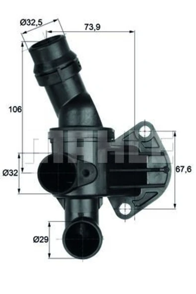 Mahle TI680 Termostat Komple Seat Leon 1p1 80c -tı680 ürün görseli 1