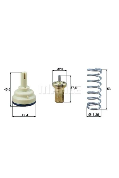 Mahle TX181105D Termostat Vw Jetta Iv 162. 163 105c - ürün görseli 1