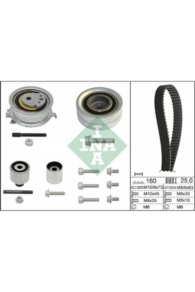 INA 530055010  TRİGER EKSANTRİK GERGİ SETİ GOLF VI PASSAT CADDY II ürün görseli 1