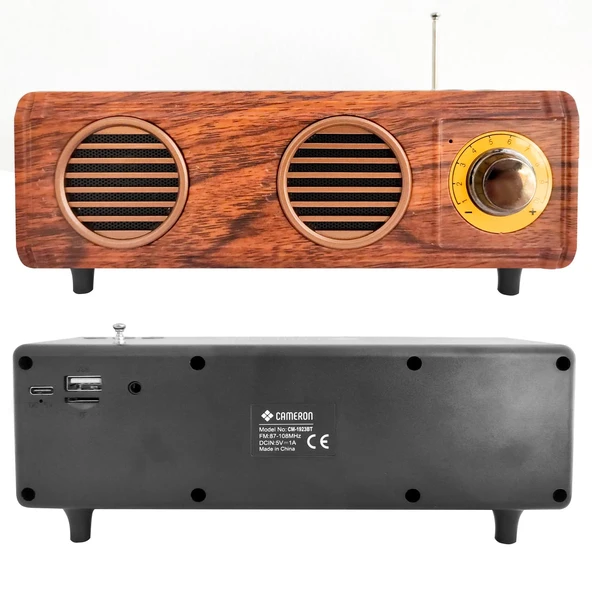 Radyo Nostalji Şarjlı Bt/Usb/Sd/Fm Cameron CM-1923BT ürün görseli 1
