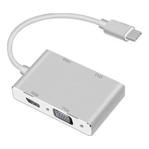 Type-C Usb C 3.1 Hdmi Vga Dvi Usb Port 3.0 Hub Çoklayıcı Adaptör ürün görseli 1