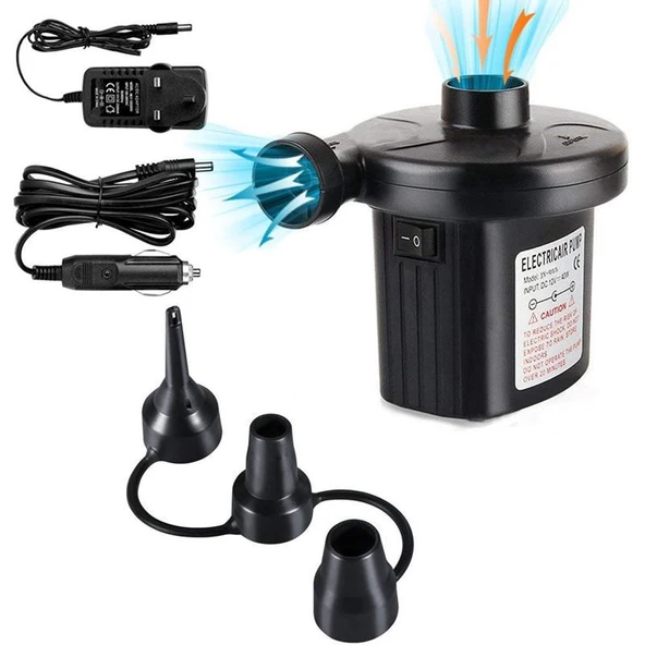 Elektrikli Hava Pompası Şişme Yatak Havuz Vakumlu Kompresör 50W ürün görseli 1