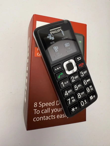PHILIPS KAMERASIZ büyük tuş asker/yaşlı tuşlu telefon ürün görseli 1