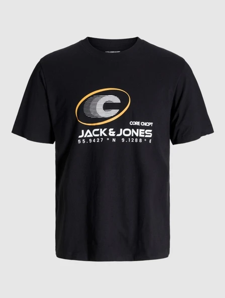 JACK JONES Yazı Baskılı Pamuklu Erkek Tişört 12277744 ürün görseli 1