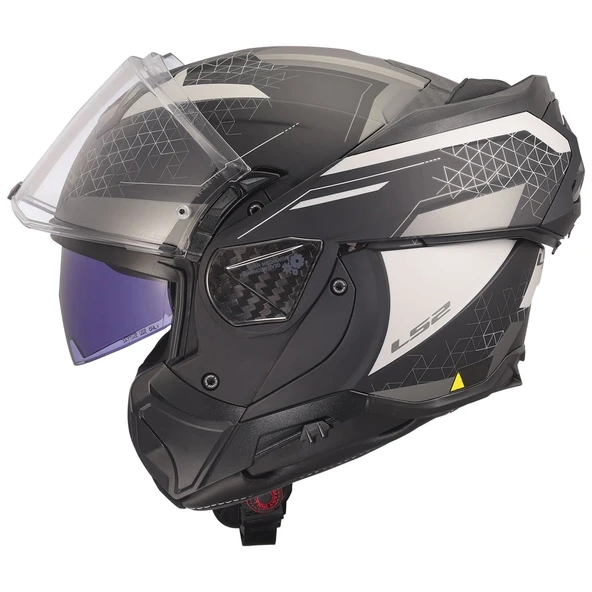 LS2 ADVANT 2 ASTRAL MAT GRİ-SİYAH KASK - Resim 9