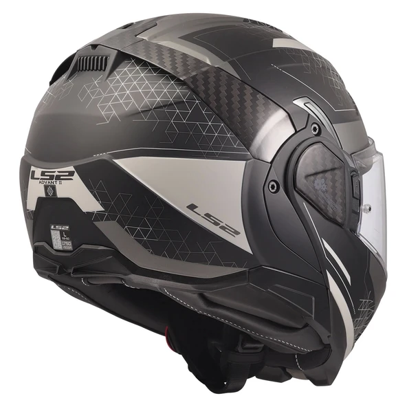 LS2 ADVANT 2 ASTRAL MAT GRİ-SİYAH KASK - Resim 5