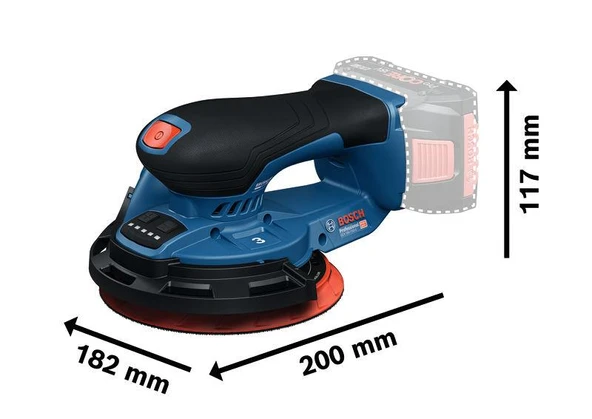 Bosch GEX 18V-150-3 Eksantrik Zımpara Solo - Resim 2