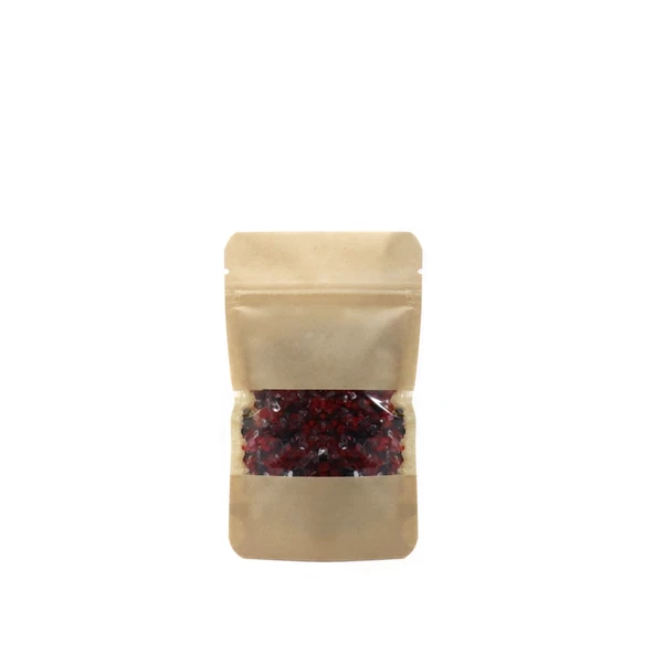 Pencereli Kraft Doypack 8,5x14,5 cm - 100 Adet ürün görseli 1