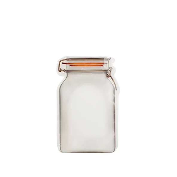 Kavanoz Kesim Kilitli Doypack 15,5x22 cm - 50 Adet ürün görseli 1