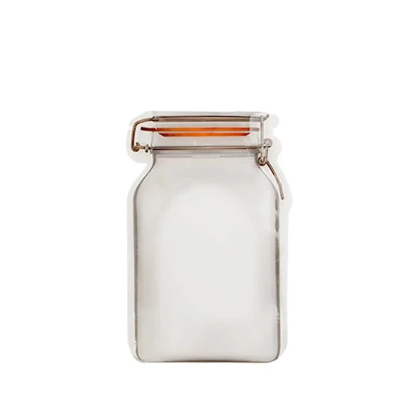 Kavanoz Kesim Kilitli Doypack 17,5x27 cm - 50 Adet ürün görseli 1