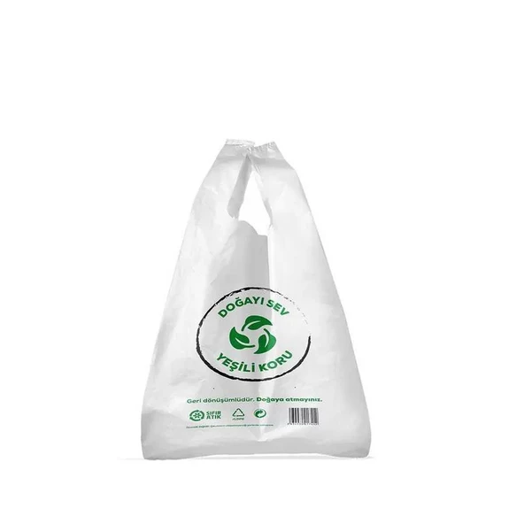 Çevre Dostu Atlet Poşet (Barkodlu) Küçük - 1 Kg ürün görseli 1