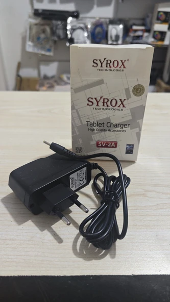 Tablet adaptörü 5v 2a syrox ince uçlu ürün görseli 1