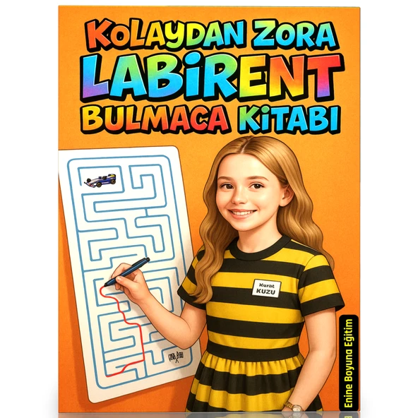 3-9 Yaş Kolaydan Zora Labirent Bulmaca Kitabı (Spiralli) ürün görseli 1