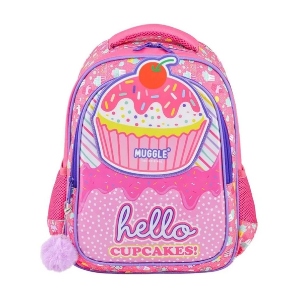Muggle Okul Çantası Cup Cake Pembe Mu-7051 ürün görseli 1