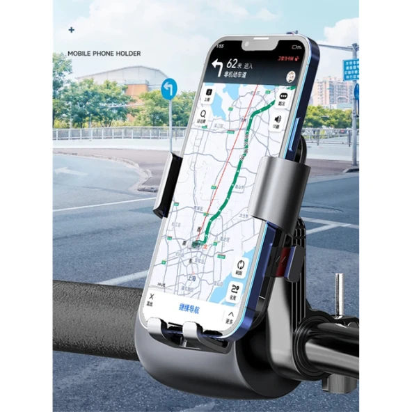 360° Gidon Bisiklet Motosiklet Telefon Tutucu ürün görseli 1