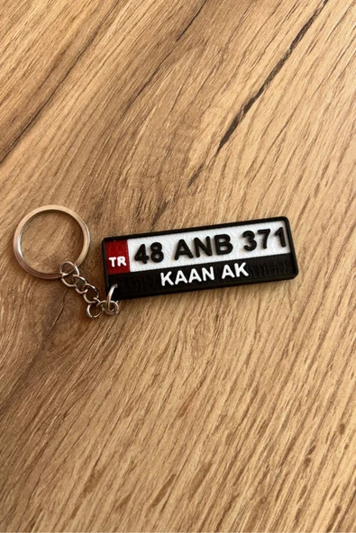 Kişiye Özel Plaka Anahtarlık - İsimli ve Plakalı Araç Anahtarlığı ürün görseli 1