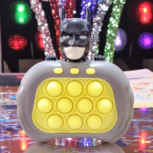 VIP YÜKSEK KALİTE BATMAN POPİT BATMAN YENİ NESİL POPİT OYUNCAK POPİT SESLİ RENKLİ LED IŞIKLI POPİT ürün görseli 1